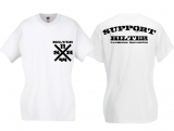 Frauen T-Shirt - Support Hilter - weiß/schwarz Frauen T-Shirt - Support Hilter - weiß/schwarz