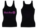 Frauen Top - Black Sun - schwarz/lila - Motiv 2 Frauen Top - Black Sun - schwarz/lila - Motiv 2