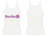 Frauen Top - Black Sun - weiss/lila - Motiv 2 Frauen Top - Black Sun - weiss/lila - Motiv 2