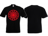 Frauen T-Shirt - Schwarze Sonne - rot - Motiv 1 Frauen T-Shirt - Schwarze Sonne - rot - Motiv 1