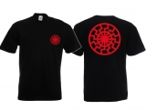 Frauen T-Shirt - Schwarze Sonne - rot - Motiv 2 Frauen T-Shirt - Schwarze Sonne - rot - Motiv 2