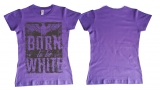 Frauen T-Shirt - Born to be white - Adler - lila/schwarz Frauen T-Shirt - Born to be white - Adler - lila/schwarz
