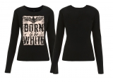 Frauen - Sweatshirt - Born to be White - Adler - schwarz/beige Frauen - Sweatshirt - Born to be White - Adler - schwarz/beige