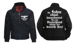Harrington Jacke - bedruckt - schwarz - Deutsches Herz Harrington Jacke - bedruckt - schwarz - Deutsches Herz