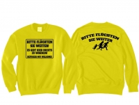 Pullover - Refugees not Welcome Teil 3 gelb Pullover - Refugees not Welcome Teil 3 gelb