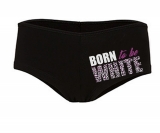 Frauen Hotpants - Born to be white - Leopard - schwarz/pink Frauen Hotpants - Born to be white - Leopard - schwarz/pink