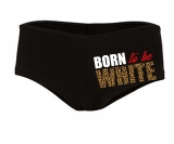 Frauen Hotpants - Born to be white - Leopard - schwarz Frauen Hotpants - Born to be white - Leopard - schwarz