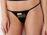 String Tanga - Born to be white - Leopard - schwarz String Tanga - Born to be white - Leopard - schwarz