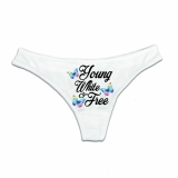 String Tanga - young, white & free - weiß String Tanga - young, white & free - weiß