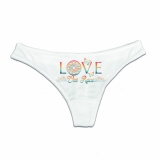 String Tanga - Love our Race - weiß String Tanga - Love our Race - weiß