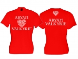 Frauen T-Shirt - Aryan Valkyrie - keltisches Herz - rot/weiß Frauen T-Shirt - Aryan Valkyrie - keltisches Herz - rot/weiß
