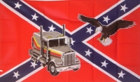 Fahne - Südstaaten - Adler mit LKW (224) Fahne - Südstaaten - Adler mit LKW (224)