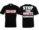 Frauen T-Shirt - Stop the White Genocide - schwarz Frauen T-Shirt - Stop the White Genocide - schwarz