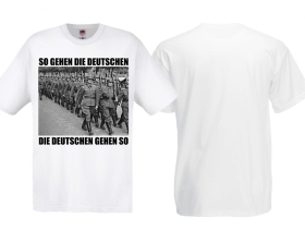 T-Hemd - So gehen die Deutschen - weiß T-Hemd - So gehen die Deutschen - weiß