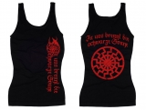 Frauen Top - In uns brennt die Schwarze Sonne - schwarz/rot Frauen Top - In uns brennt die Schwarze Sonne - schwarz/rot