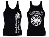 Frauen Top - In uns brennt die Schwarze Sonne - schwarz/weiß Frauen Top - In uns brennt die Schwarze Sonne - schwarz/weiß
