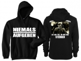 Kapuzenpullover - Niemals Aufgeben - Motiv 1 Kapuzenpullover - Niemals Aufgeben - Motiv 1