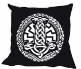 Kissen - Thor Hammer mit Schwarzer Sonne Kissen - Thor Hammer mit Schwarzer Sonne