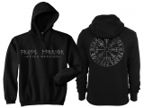 Kapuzenpullover - Aryan Warrior - Vegvisir Runenschrift - schwarz/silber Kapuzenpullover - Aryan Warrior - Vegvisir Runenschrift - schwarz/silber