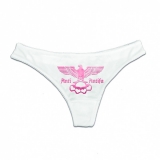 String Tanga - Anti Antifa - Adler mit Schlagring - Pink - weiß String Tanga - Anti Antifa - Adler mit Schlagring - Pink - weiß