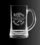 Bierkrüge aus Glas - Gasthaus Goldener Löwe - Stammgast - Motiv 2 Bierkrüge aus Glas - Gasthaus Goldener Löwe - Stammgast - Motiv 2