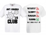 Frauen T-Shirt - Anti Corona Club - 1G Gesund - weiß Frauen T-Shirt - Anti Corona Club - 1G Gesund - weiß