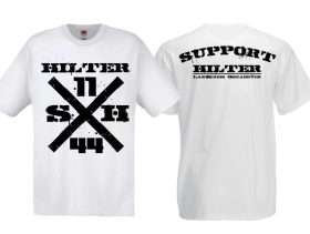 T-Hemd - Support Hilter - großer Druck - weiß/schwarz T-Hemd - Support Hilter - großer Druck - weiß/schwarz