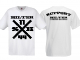 Frauen T-Shirt - Support Hilter - großer Druck - weiß/schwarz Frauen T-Shirt - Support Hilter - großer Druck - weiß/schwarz