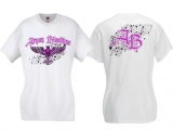 Frauen T-Shirt - Aryan Bloodline - Motiv 2 - weiss/pink Frauen T-Shirt - Aryan Bloodline - Motiv 2 - weiss/pink