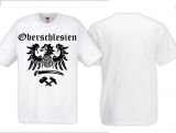 Frauen T-Shirt - Oberschlesien mit Adler - weiß Frauen T-Shirt - Oberschlesien mit Adler - weiß