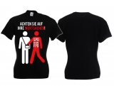Frauen T-Shirt - Auf Wertsachen achten - schwarz Frauen T-Shirt - Auf Wertsachen achten - schwarz