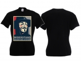 Frauen T-Shirt - Widerstand - Gegen das System - schwarz Frauen T-Shirt - Widerstand - Gegen das System - schwarz