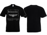 Frauen T-Shirt - Heimatschutz für Familie Volk und Vaterland - schwarz/silber Frauen T-Shirt - Heimatschutz für Familie Volk und Vaterland - schwarz/silber