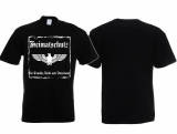 Frauen T-Shirt - Heimatschutz für Familie Volk und Vaterland - schwarz/weiß Frauen T-Shirt - Heimatschutz für Familie Volk und Vaterland - schwarz/weiß