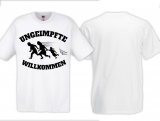 Frauen T-Shirt - Ungeimpfte Willkommen - weiß Frauen T-Shirt - Ungeimpfte Willkommen - weiß