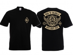 Frauen T-Shirt - Biker - Road to Valhalla - Route 88 - Motiv 1 - schwarz/weiß Frauen T-Shirt - Biker - Road to Valhalla - Route 88 - Motiv 1 - schwarz/weiß