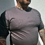 Geprägtes Shirt - Sonnenstudio 88 - anthrazit Geprägtes Shirt - Sonnenstudio 88 - anthrazit