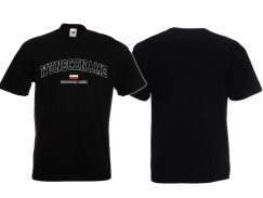 Frauen T-Shirt - College Stil Deutsches Reich - Wunschdruck Frauen T-Shirt - College Stil Deutsches Reich - Wunschdruck