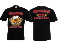 T-Hemd - Bieraktivist - heben statt kleben - Motiv 1 - schwarz T-Hemd - Bieraktivist - heben statt kleben - Motiv 1 - schwarz