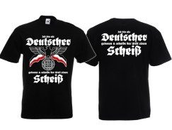 Frauen T-Shirt - Ich bin als Deutscher geboren - Ich schulde der Welt einen Scheiß! Frauen T-Shirt - Ich bin als Deutscher geboren - Ich schulde der Welt einen Scheiß!