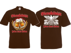T-Hemd - Bieraktivist - heben statt kleben - Motiv 2 - braun T-Hemd - Bieraktivist - heben statt kleben - Motiv 2 - braun