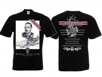 T-Hemd - Helden für Deutschland - Adolf Galland - schwarz T-Hemd - Helden für Deutschland - Adolf Galland - schwarz