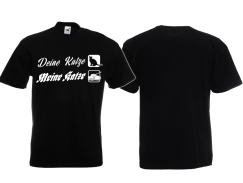 Frauen T-Shirt - Deine Katze - Meine Katze - schwarz Frauen T-Shirt - Deine Katze - Meine Katze - schwarz