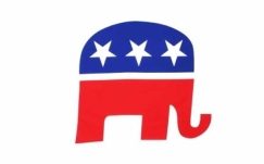 Fahne - USA - Republikaner Fahne - USA - Republikaner