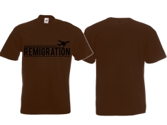 T-Hemd - Remigration - Die Heimat ruft! - braun T-Hemd - Remigration - Die Heimat ruft! - braun