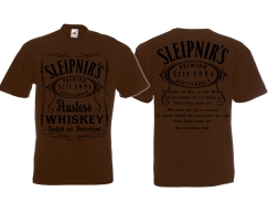 Frauen T-Shirt - Sleipnir - Du trinkst ein Bier, ich einen Whiskey - braun Frauen T-Shirt - Sleipnir - Du trinkst ein Bier, ich einen Whiskey - braun