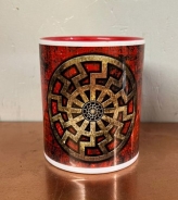 Tasse - rot - Schwarze Sonne - Neue Generation Tasse - rot - Schwarze Sonne - Neue Generation