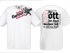 Frauen T-Shirt - Eiserner Löwe - Der Gott der Eisen wachsen ließ - weiß Frauen T-Shirt - Eiserner Löwe - Der Gott der Eisen wachsen ließ - weiß