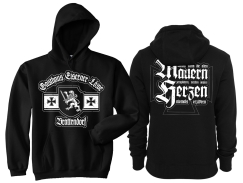 Kapuzenpullover - Eiserner Löwe - Selbst wenn die alten Mauern zersplittern - schwarz Kapuzenpullover - Eiserner Löwe - Selbst wenn die alten Mauern zersplittern - schwarz