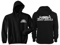 Kapuzenpullover - Anti Antifa - Sonne - schwarz Kapuzenpullover - Anti Antifa - Sonne - schwarz